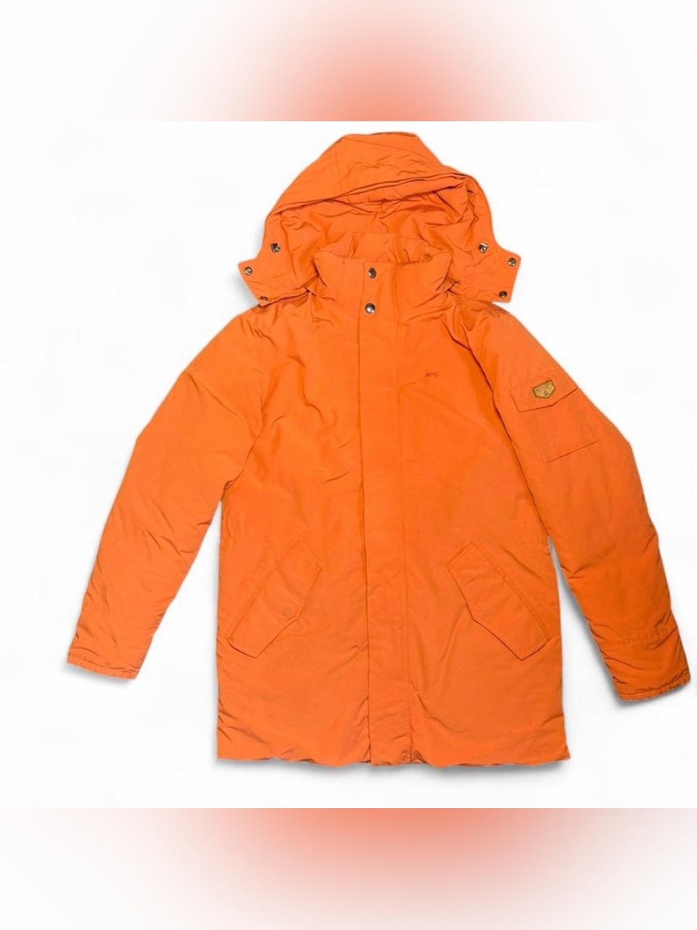 McGregor New York 1921 Men’s Genuine Down Parka Jacket Orange Size 50-US Medium